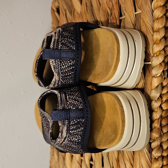 Remonte Soft Womens Navy & Tan Stretchy Comfort Open-Toe Shoes Sandals Sz.37 / 7 - Picture 5 of 7